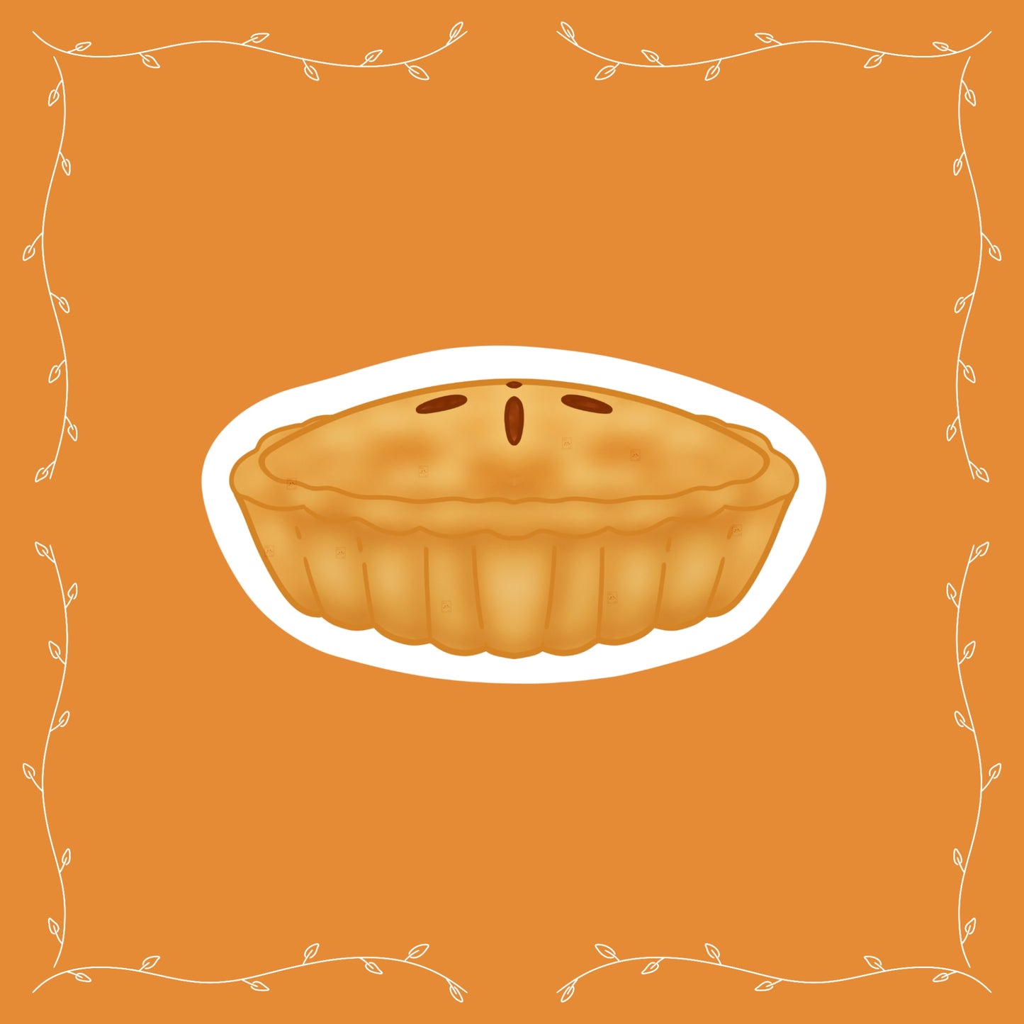 Sticker Tarte aux pommes