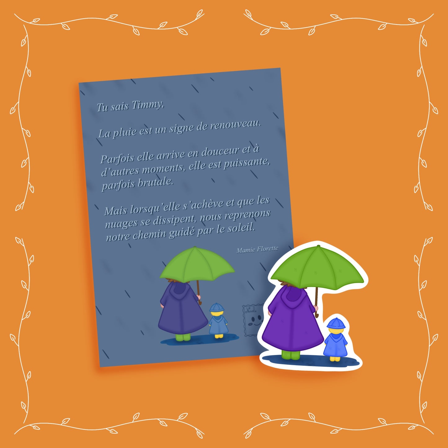 Print A6 Sous la pluie
