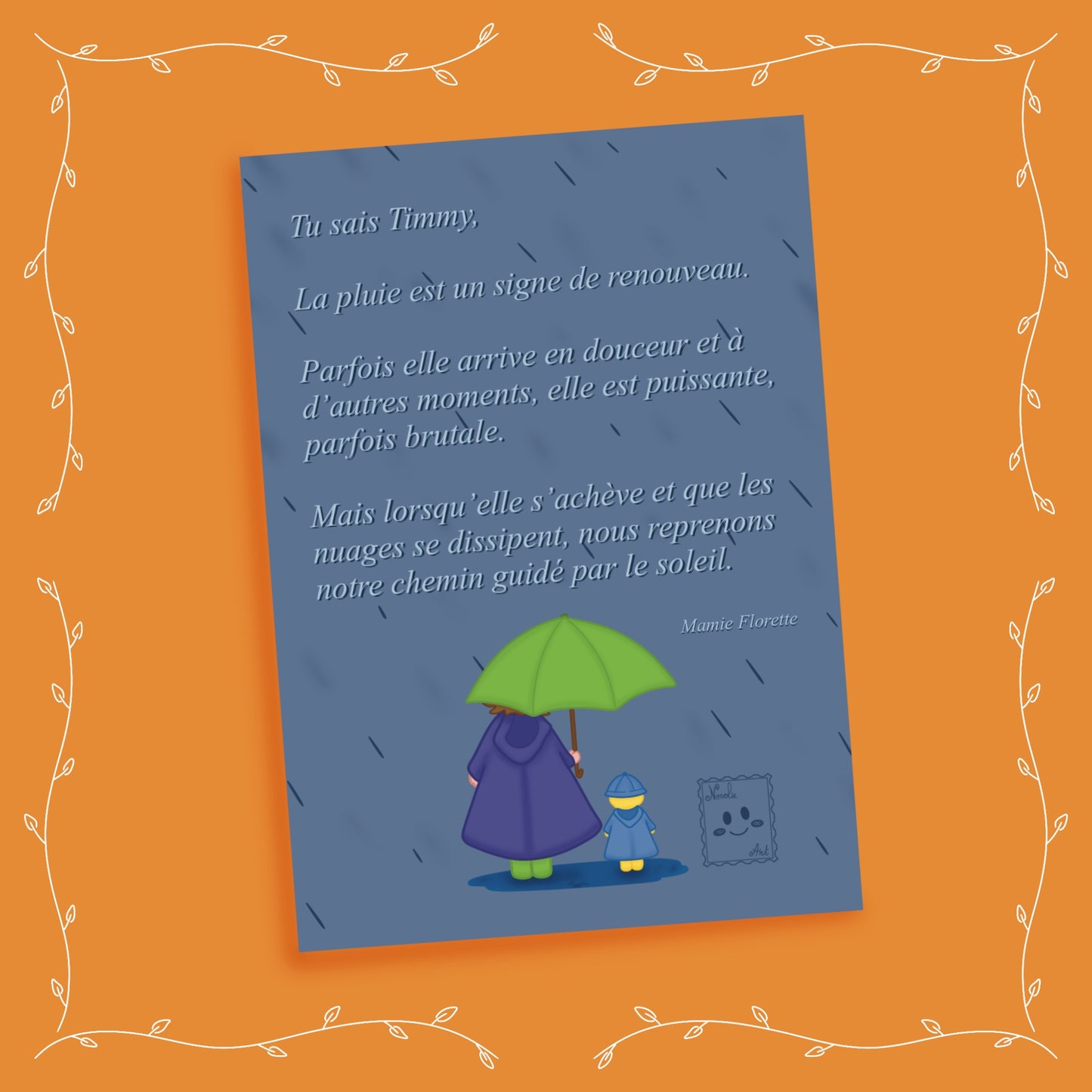 Print A6 Sous la pluie