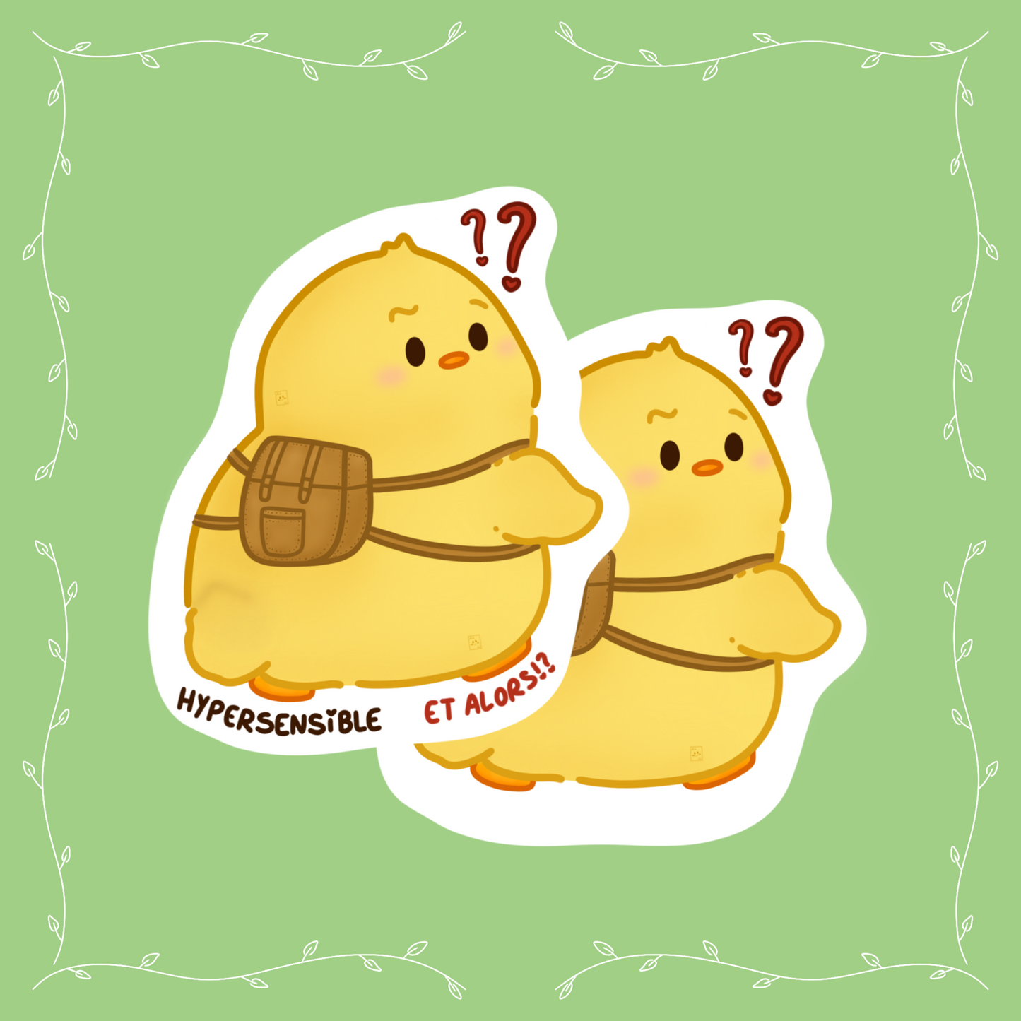 Sticker TimTim le poussin hypersensible