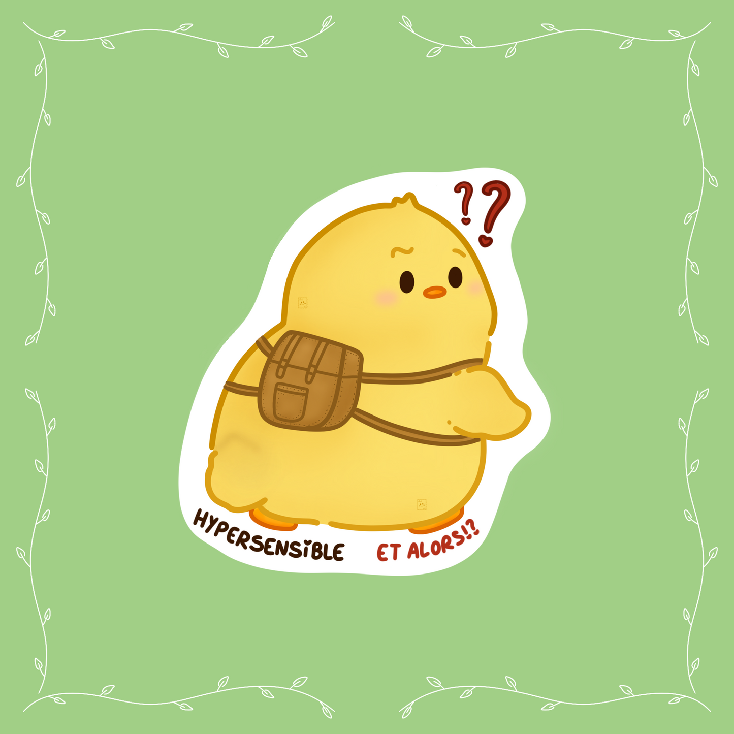 Sticker TimTim le poussin hypersensible