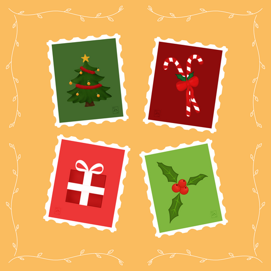 Pack de faux Timbres de Noël