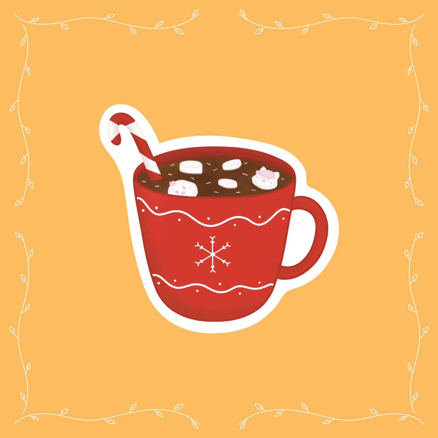 Sticker Chocolat chaud