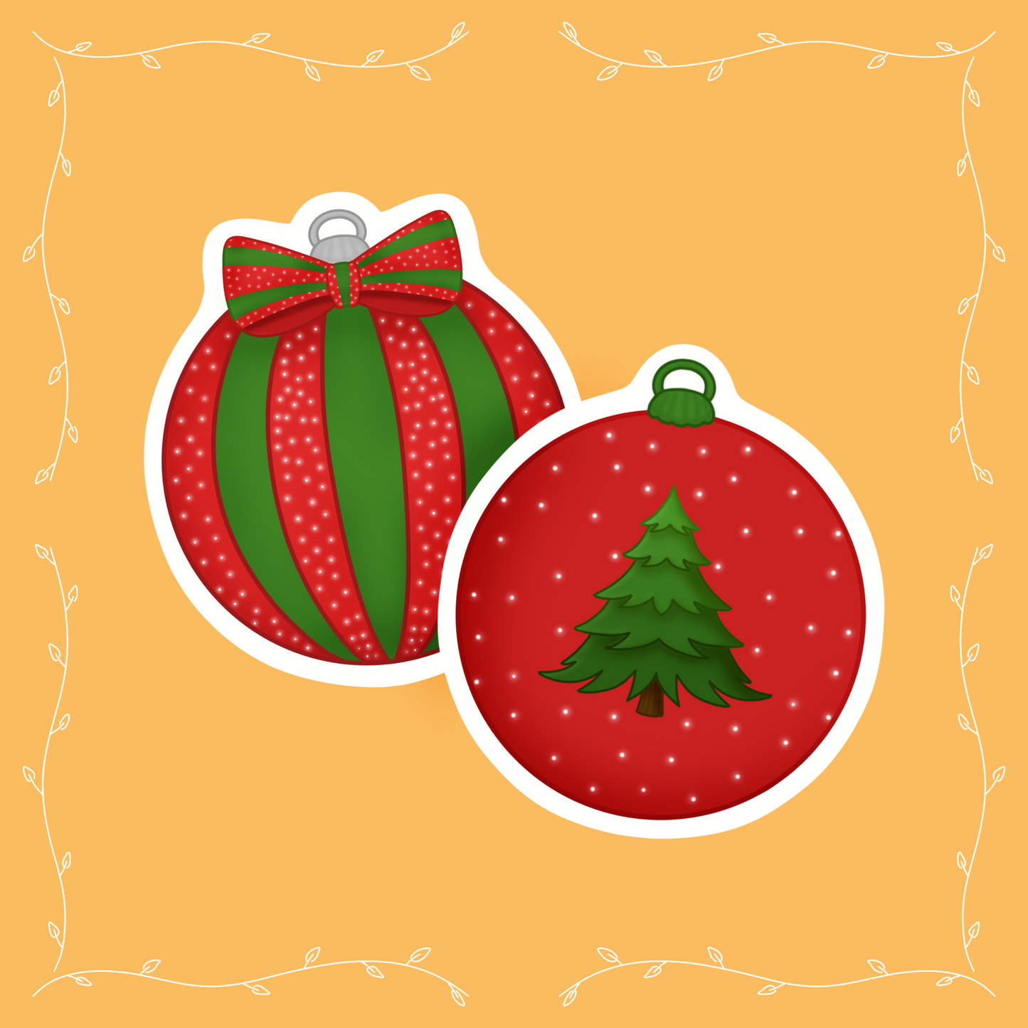Stickers Boules de Noël