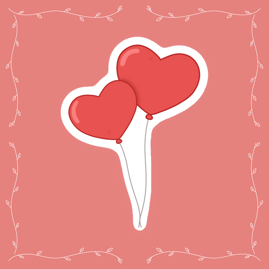 Sticker Ballons Cœurs