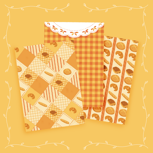 Lot de 3 Feuilles de Scrapbooking